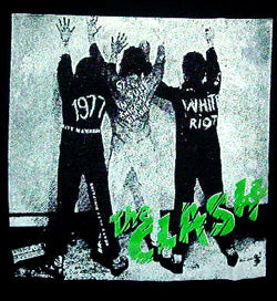 CLASH - AGAINST THE WALL 1" BUTTON