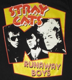 STRAY CATS - RUNAWAY BOYS 1" BUTTON
