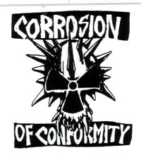 CORROSION OF CONFORMITY - LOGO 1" BUTTON