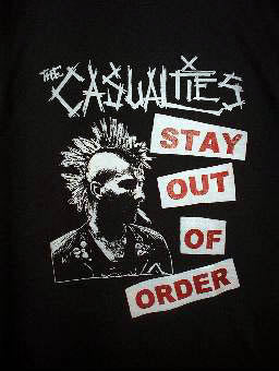CASUALTIES - STAY OUT OF ORDER 1" BUTTON