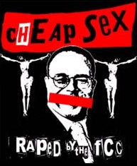 CHEAP SEX - RAPED 1" BUTTON