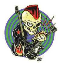 VINCE RAY STICKER - PSYCHOBILLY FREAKOUT STICKER