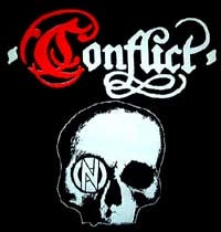 CONFLICT - SKULL + CONFLICT 1" BUTTON