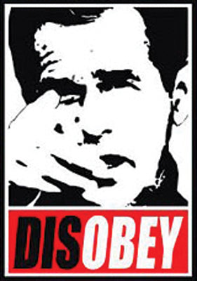 1" BUTTON - DISOBEY