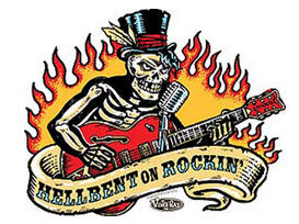 VINCE RAY STICKER - HELLBENT ON ROCKIN STICKER