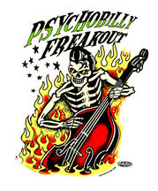 VINCE RAY STICKER - PSYCHOBILLY FREAKOUT STICKER