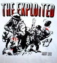 EXPLOITED - SOLDIER 1" BUTTON