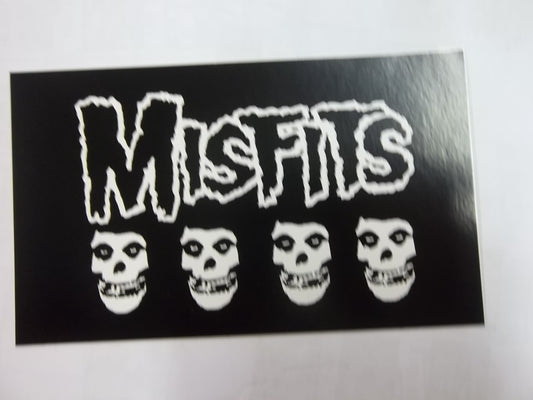MISFITS - 4 SKULLS STICKER