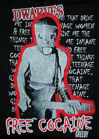 DWARVES - FREE COCAINE 1" BUTTON
