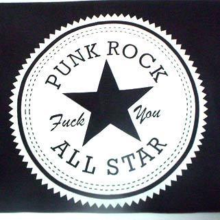 PUNK ROCK ALL STAR 1" BUTTON