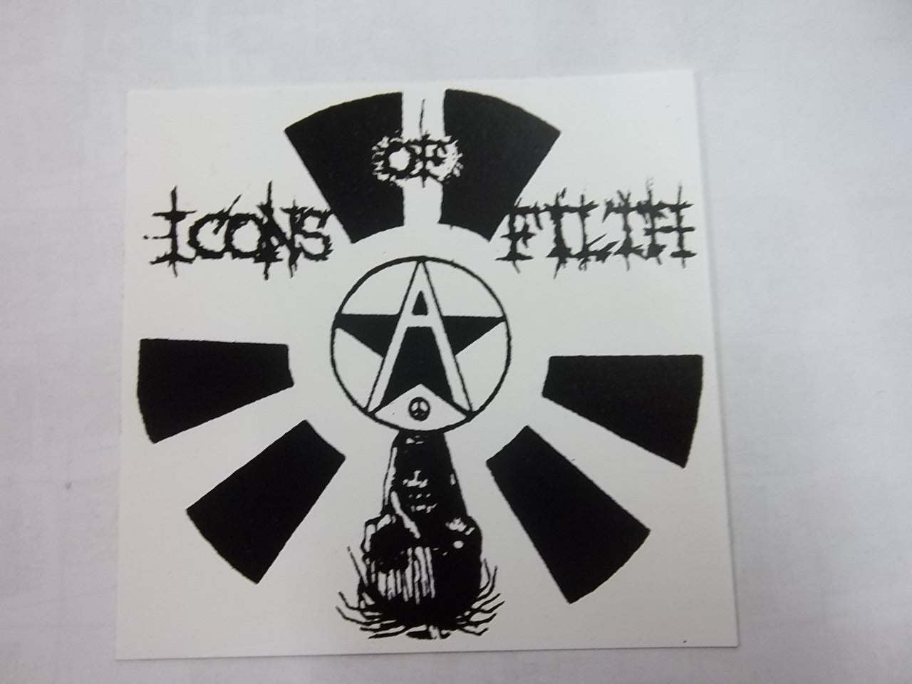 ICONS OF FILTH - LOGO STICKER – Headline Records