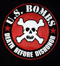 US BOMBS - DEATH BEFORE DISHONOR 1" BUTTON