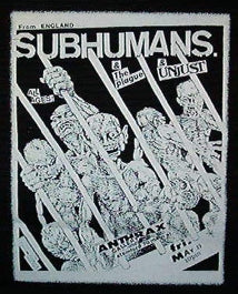 SUBHUMANS - FLYER 1" BUTTON