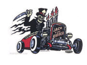 VINCE RAY STICKER - JACK THE RIPPER STICKER