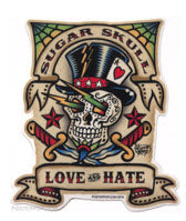 VINCE RAY STICKER - SUGAR SKULL STICKER