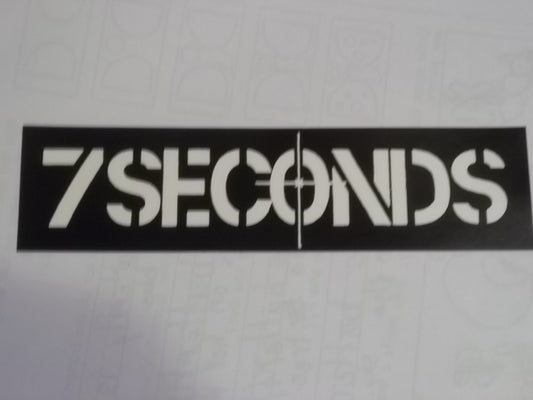 7 SECONDS - 7 SECONDS STICKER