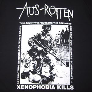 AUS ROTTEN - WAR PICTURE 1" BUTTON