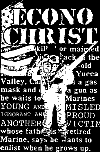 ECONOCHRIST - LYRICS 1" BUTTON