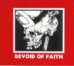 DEVOID OF FAITH - SKULL 1" BUTTON