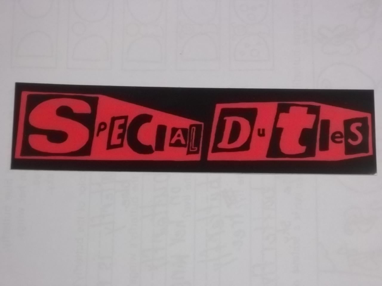 SPECIAL DUTIES - SPECIAL DUTIES STICKER