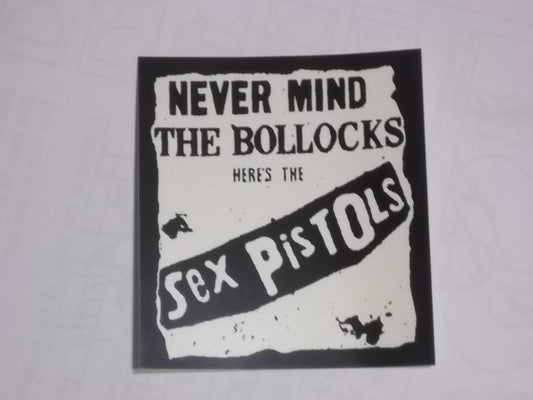 SEX PISTOLS - NEVER MIND THE BOLLOCK B/W STICKER