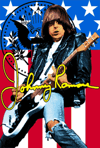 RAMONES - JOHNNY RAMONE 1" BUTTON
