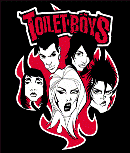 TOILET BOYS - CARTOON 1" BUTTON