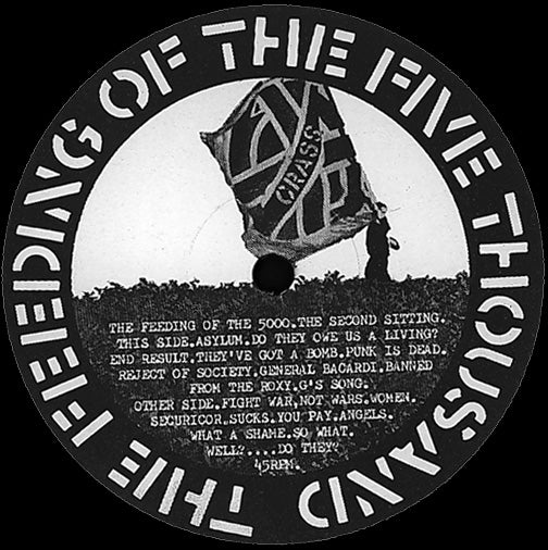 CRASS - FEEDING WITH FLAG 1" BUTTON