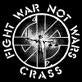 CRASS - FIGHT WAR NOT WARS 1" BUTTON
