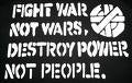 CRASS - FIGHT WARS NOT WAR 1" BUTTON