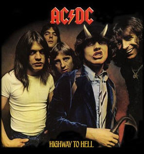 AC/DC - HIGHWAY TO HELL 1" BUTTON