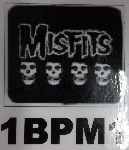 MISFITS - 4 SKULLS BACK PATCH