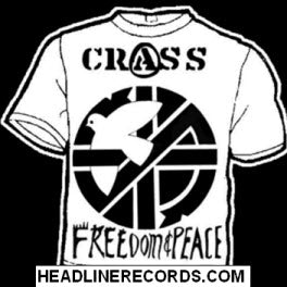 CRASS - FREEDOM & PEACE TEE SHIRT