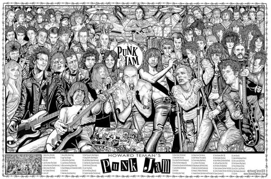 POSTER - PUNK JAM BY HOWARD TEMAN