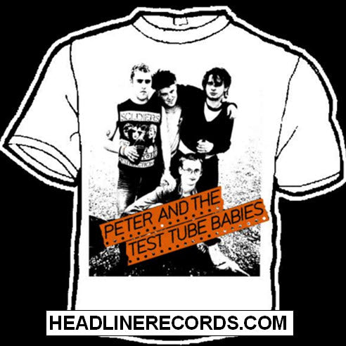 PETER & THE TEST TUBE BABIES - BAND PICTURE TEE SHIRT