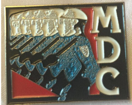 MDC - COPS W/ MDC ENAMEL PIN BADGE