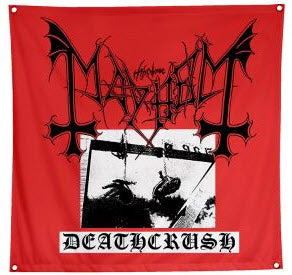 MAYHEM - DEATHCRUSH LOGO FABRIC FLAG BANNER