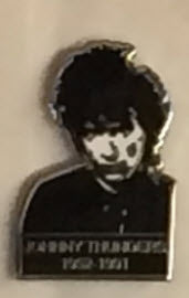 JOHNNY THUNDERS - 1952 / 1991 CUT OUT ENAMEL PIN
