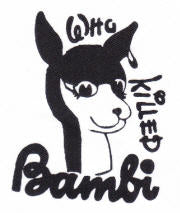 SEX PISTOLS - WHO KILLED BAMBI PATCH