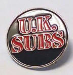 UK SUBS - UK SUBS ROUND ENAMEL PIN BADGE