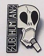 SUBHUMANS - SUBHUMANS + SKULL W/ MICRO ENAMEL PIN BADGE