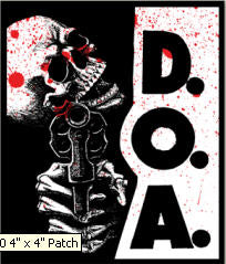 DOA - GUN STICKER