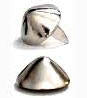 MEDIUM SILVER CONES STUDS (PACK OF 20) - FREE SHIPPING