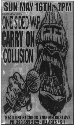 HEADLINE FLYER - ONE SIDED CAR / CARRY ON / COLLISION