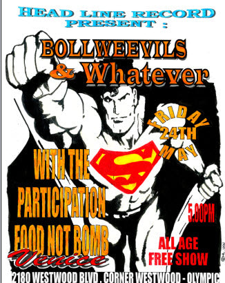 HEADLINE FLYER - BOLLWEEVILS / WHATEVER (COLOR)