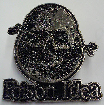 POISON IDEA - SKULL METAL PIN