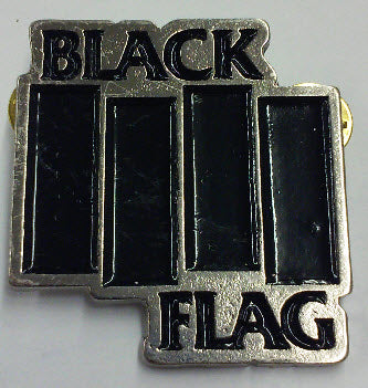 BLACK FLAG - LOGO + BLACK FLAG METAL PIN