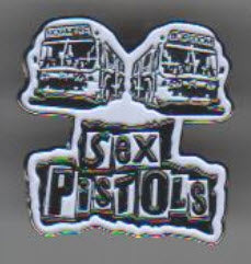 SEX PISTOLS - BUSES ENAMEL PIN BADGE