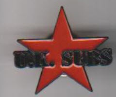 UK SUBS - STAR ENAMEL PIN BADGE