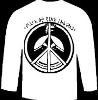 FLUX OF PINK INDIANS - LOGO WHITE LONG SLEEVE TEE SHIRT